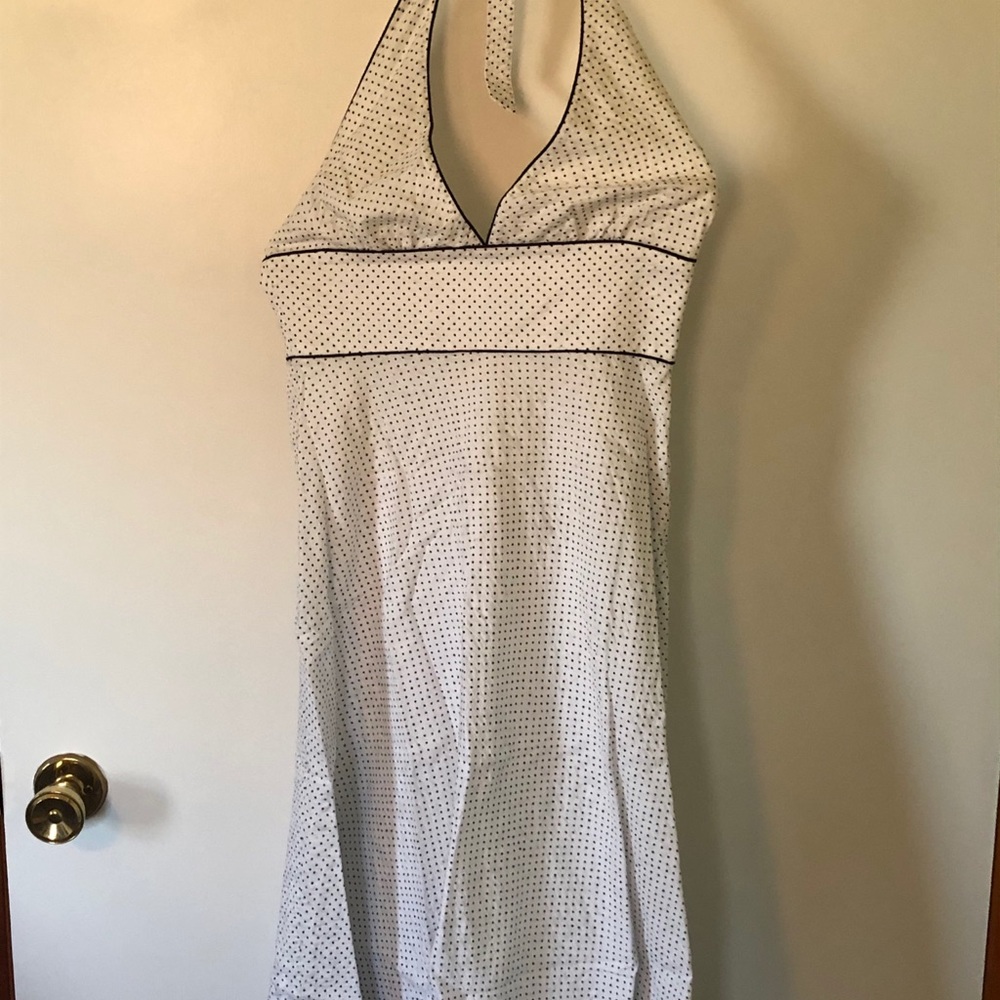 J. Crew polka dot halter dress